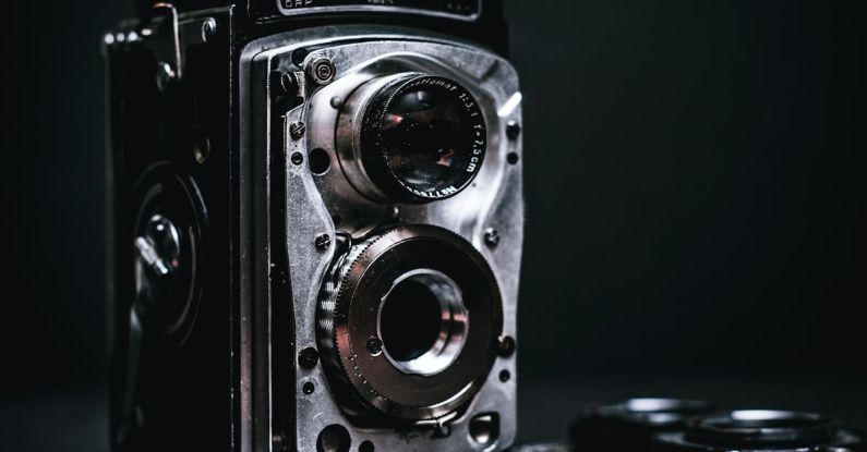 Disassemble - Disassembled retro two lens photo camera