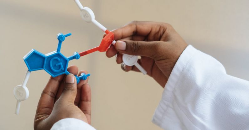 CRKT Technician - Crop chemist holding in hands molecule model