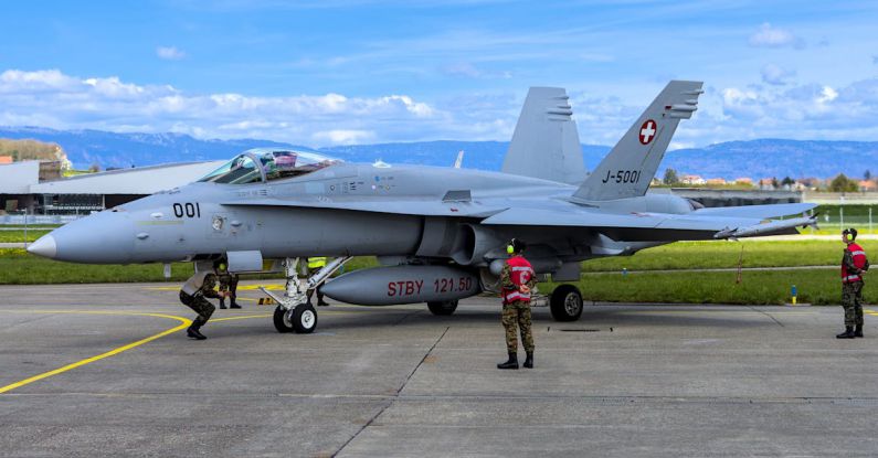 Swiss Army Champ - Swiss Fighter Plane on an Airfield