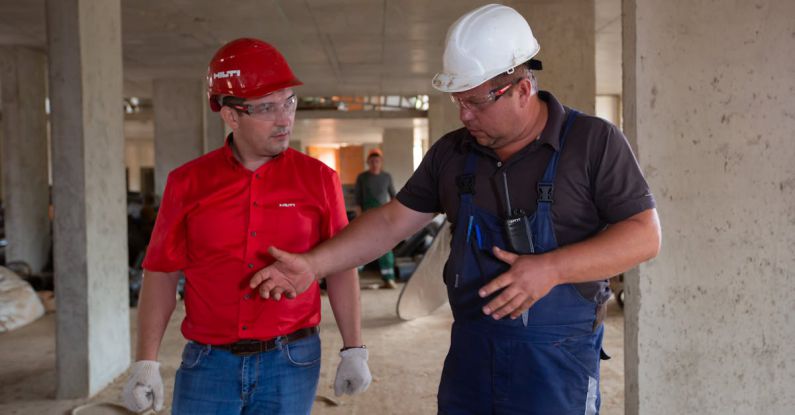 Safety Gear - Person In A Construction site